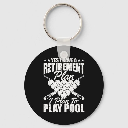 Cool Ol Design For Men Women Billiards Lover Ol Pl Sleutelhanger (Voorkant)
