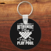 Cool Ol Design For Men Women Billiards Lover Ol Pl Sleutelhanger (Voorkant)