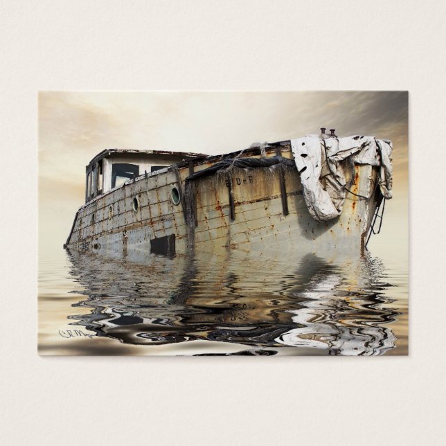 Cool Old Boat Visitekaartjes (Voorkant)