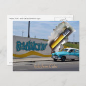 Cool Old Car Havana Cuba Briefkaart (Voorkant / Achterkant)