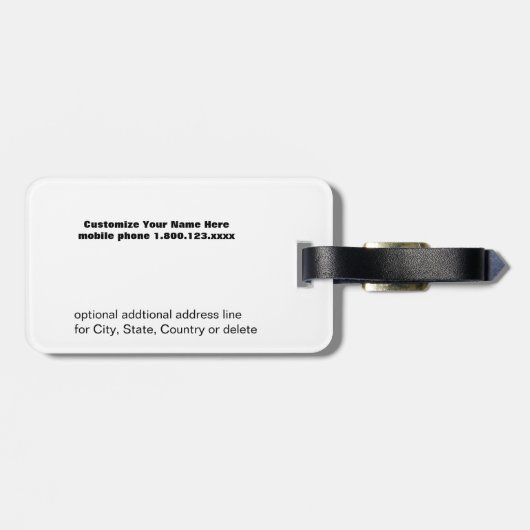 Cool Old Car in Cuba, paars converteerbaar Bagagelabel (Achterkant horizontaal)