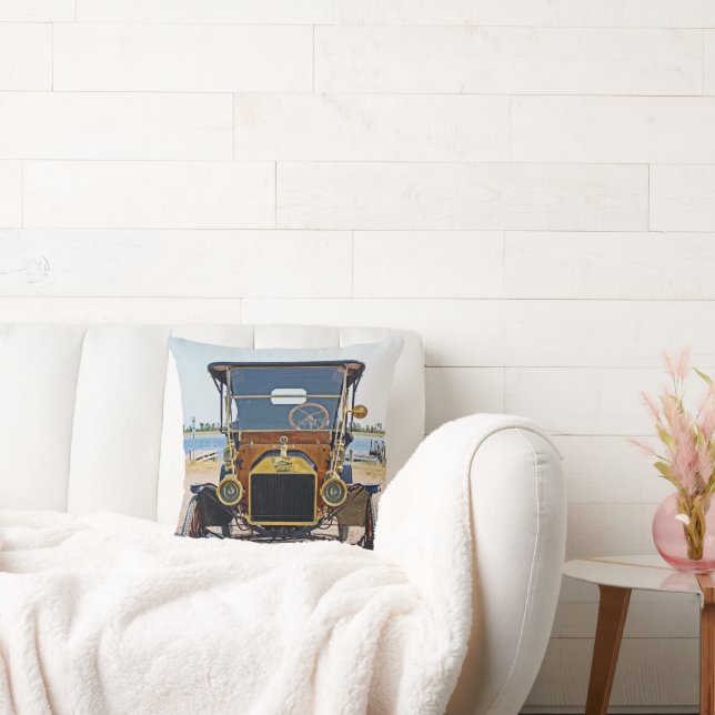 Cool Old Car Pillow! Kussen (Bank)