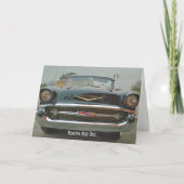 Cool Old Classic Car Fun Old Timer Verjaardag Kaar Kaart (Voorkant)