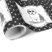 Cool Old English Sheepdog (Grey 1) Cute Funny Cadeaupapier (Rol Hoek)