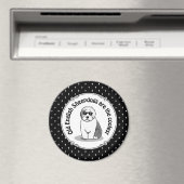 Cool Old English Sheepdog (Grey 1) Cute Funny Magneet (Insitu (Vaatwasser))