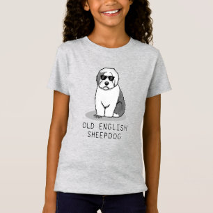 Cool Old English Sheepdog (Grey 1) Cute Funny T-shirt