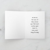 Cool Old Lady in Dread Locks Hippie Woman Birthday Kaart (Binnen)