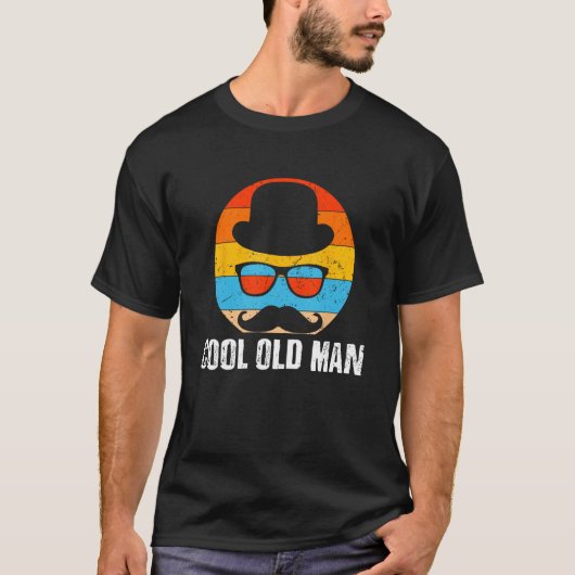 Cool Old Man Dad Chill Daddy Easygoing Beard  Fath T-shirt (Voorkant)