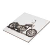 Cool Old Motorbike Tegeltje (Zijkant)