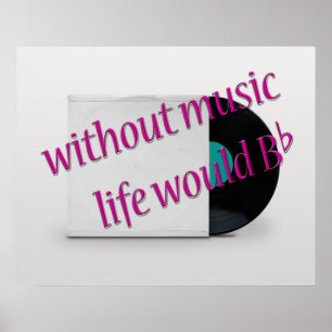 Cool Oldies Music Quote Vinyl Record Poster