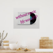 Cool Oldies Music Quote Vinyl Record Poster (Keuken)