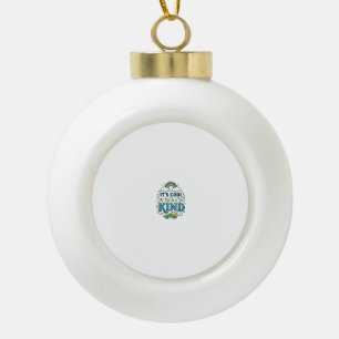 Cool om aardig te zijn Regenboog Rups Shirt Ontwer Keramische Bal Ornament