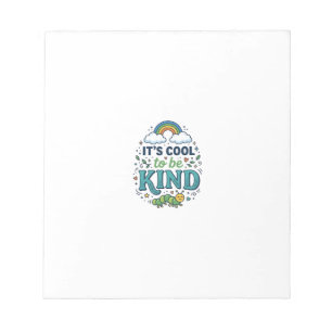 Cool om aardig te zijn Regenboog Rups Shirt Ontwer Notitieblok