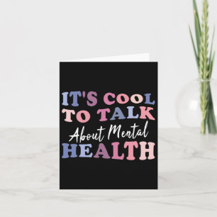 Cool om te praten over mentaal gezondheidsbewustzi kaart