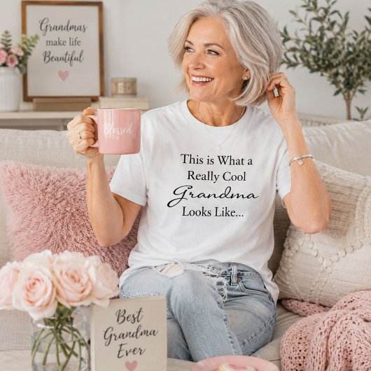 Cool oma Funny oma verjaardagscadeau T-shirt