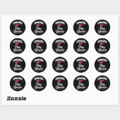 Cool oma spelen Ukulele Uke muziek Ukulele Ronde Sticker (Vel)