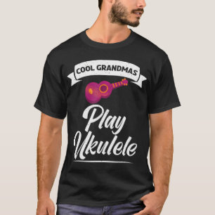 Cool oma spelen Ukulele Uke muziek Ukulele T-shirt