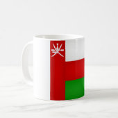 Cool Oman Flag Koffiemok (Voorkant links)