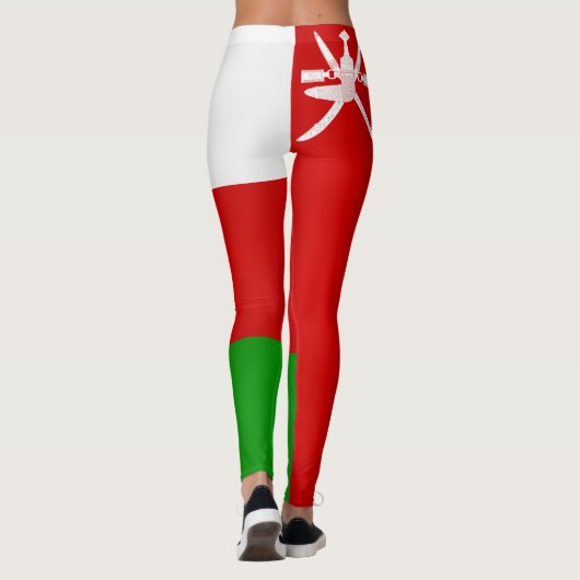 Cool Oman Flag Mode Leggings (Achterkant)