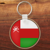 Cool Oman Flag Seal Sleutelhanger (Voorkant)