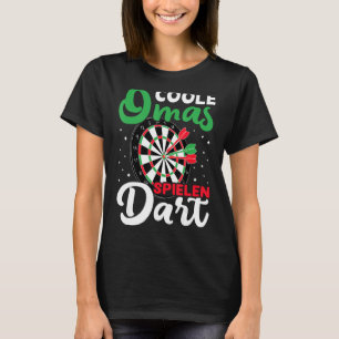 Cool oma's spelen dart! Retro Dartbord 180 Vrouwen T-shirt