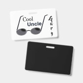 Cool ome Personalized Badge (Voor- en achterkant)