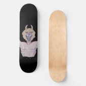 cool on-off afbeelding van demonisch monster persoonlijk skateboard (Voorkant)