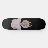 cool on-off afbeelding van demonisch monster persoonlijk skateboard (Horizontaal)