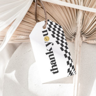 Cool One Boy's First Birthday geruit gunst Cadeaulabel