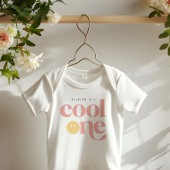 Cool One Groovy Girl's geruite retro Romper