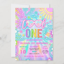 Cool One Pool 1e verjaardagsfeestje Kaart