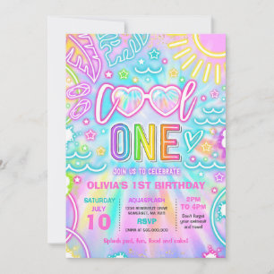 Cool One Pool 1e verjaardagsfeestje Kaart