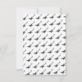 Cool One Rocks Zwart-Wit Verjaardag Bedankkaart (Achterkant)