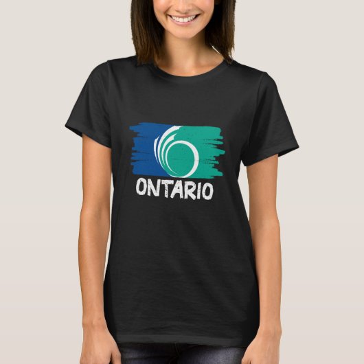 Cool Ontario Flag 1 T-shirt (Voorkant)