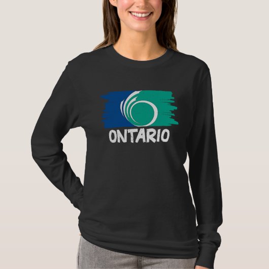 Cool Ontario Flag T-shirt (Voorkant)