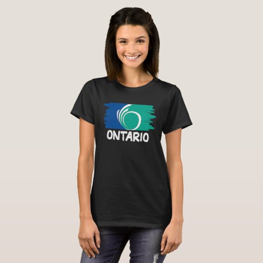 Cool Ontario Flag T-shirt (Voorkant volledig)