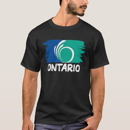 Cool Ontario Flag T-shirt (Voorkant)