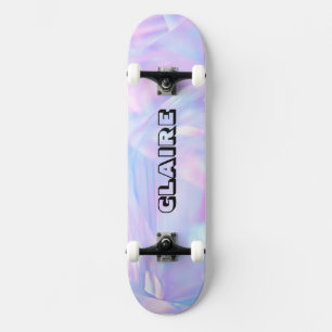 Cool ontwerp naam verzamelobject paarse holografis persoonlijk skateboard