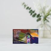 Cool ontwerp van het thema Automobielindustrie Visitekaartje (Staand voorkant)