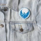Cool ontwerp van Phoenix-vogel Ronde Button 5,7 Cm (In situ)