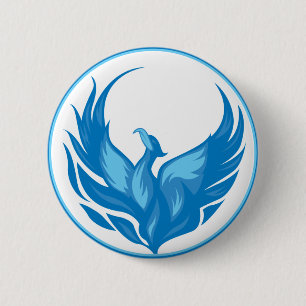 Cool ontwerp van Phoenix-vogel Ronde Button 5,7 Cm