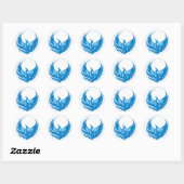 Cool ontwerp van Phoenix-vogel Ronde Sticker (Vel)