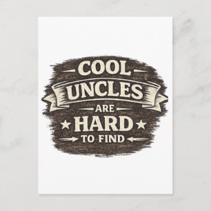 Cool Oom Citaat – Vintage Grappige Cadeau Ontwerp Briefkaart
