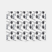 Cool oom Fleece Blanket Deken (Voorkant (Horizontaal))