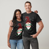 Cool oom Gnome Buffalo Pset Matching Kerstmis T-shirt (Unisex)