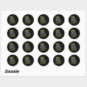 Cool oom pickleball legende  ronde sticker (Vel)
