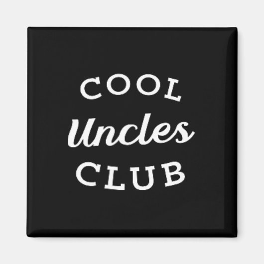 Cool Ooms Club Beste Oom Ever Grappige Vaders Dag Magneet (Voorkant)