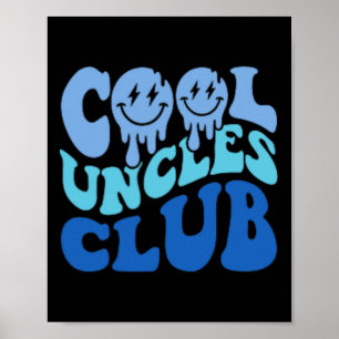 Cool Ooms Club Beste Oom Ever Grappige Vaders Dag Poster
