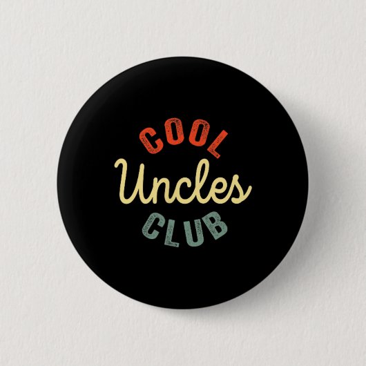 Cool Ooms Club Beste Oom Ever Grappige Vaders Dag Ronde Button 5,7 Cm (Voorkant)