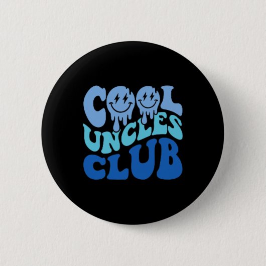 Cool Ooms Club Beste Oom Ever Grappige Vaders Dag Ronde Button 5,7 Cm (Voorkant)